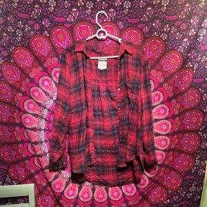 American Eagle red flannel